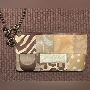 Coach patchwork wristlet